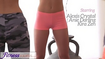 Yoga Instructor In Fitness Center Has Sex With Young Girl Wearing A Strapon