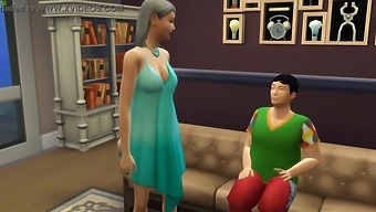 A Mature Woman Discovers Her Overweight Son Pleasuring Himself And Decides To Teach Him The Art Of Lovemaking, Including Oral And Foot Stimulation Techniques
