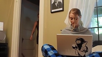 Two Horny Stepsisters Indulge In Passionate Lesbian Sex At Home