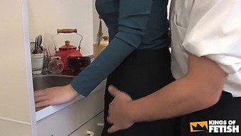 Brunette Japanese Maid Masturbates With Toys On Camera For Her Boss