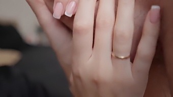 Teenage Brunette'S Oral Pleasure With Foreskin And Cum Close-Up