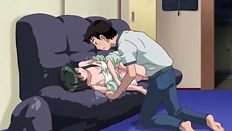 Animated Teenage Girl With Small Boobs Enjoys First Sexual Experience With Boyfriend