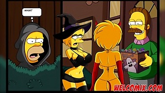Halloween-Themed Simpsons Porn With Big Tits And Big Cock