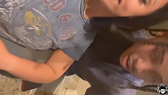 Stepmother With Big Breast Gives Blow Job While Father Is At Work (Part 2)