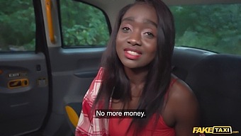 Ebony Babe Exposes Herself And Invites Rough Sex In A Fake Taxi