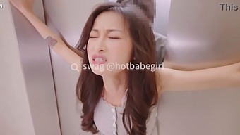 Small Asian Girl Gets Trapped In Elevator And Has Sex With Ejaculation. Swag.Live'S Dmx-0054 Tagged With Petite, Sex, And Creampie