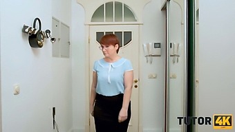 Strict Redhead Teacher Reveals Her Softer Side And Big Tits In Tutor Video