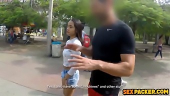 Stunning Slender Sun-Kissed Beauty Prepared For Anal Penetration While Suspended Upside Down