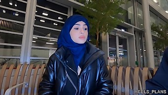 Nadja, The Veiled Iranian, Experiences Anal Penetration In A Restroom And Hallway As Payment For A Flight