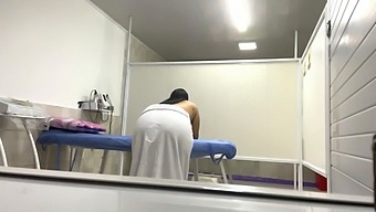 Latina Nurse Gets Oiled Up For Solo Session