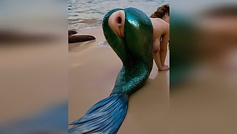 A Stranger Penetrates The Mermaid Vigorously On The Beach, Causing Her Tight Anus To Gape After A Rough Anal Encounter Outdoors - Ai-Generated Porn