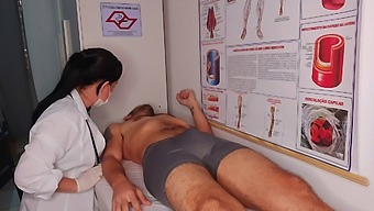 A Boy Got An Instant Erection In Front Of The Nurse.